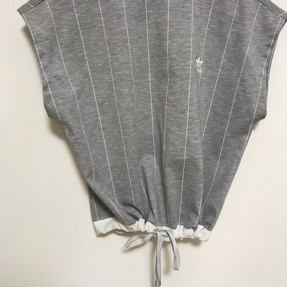 Adidas women’s short sleeve sweater striped small - Picture 5 of 10